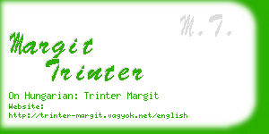 margit trinter business card